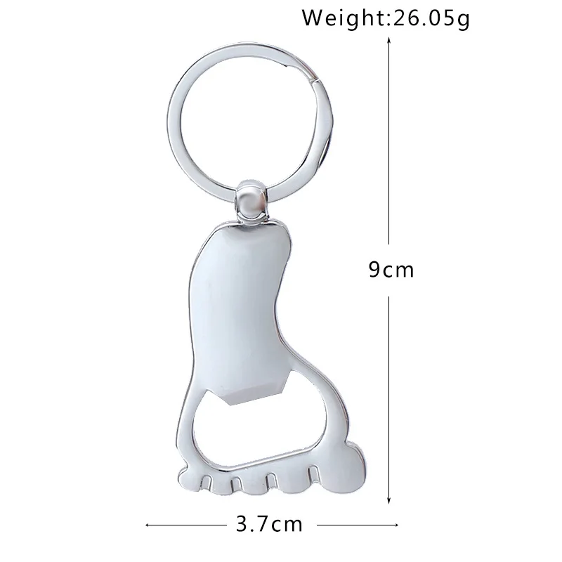 Baptism Favors Baby Shower Souvenirs Personalized Foot Shaped Bottle Opener Keychains Christening Gifts for Guests - Image 4