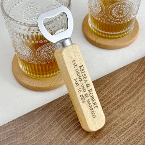 Wedding Favors Personalized Bottle Openers Gifts for Wedding Guests Customized Wooden Beer Bottle Openers Wedding Souvenirs