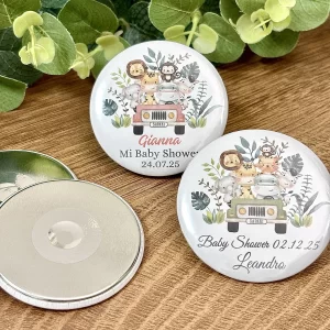 Custom Magnets Personalized Jungle Safari Animal Themed Birthday Party Favors Baptism Souvenirs Baby Shower Gifts for Guests