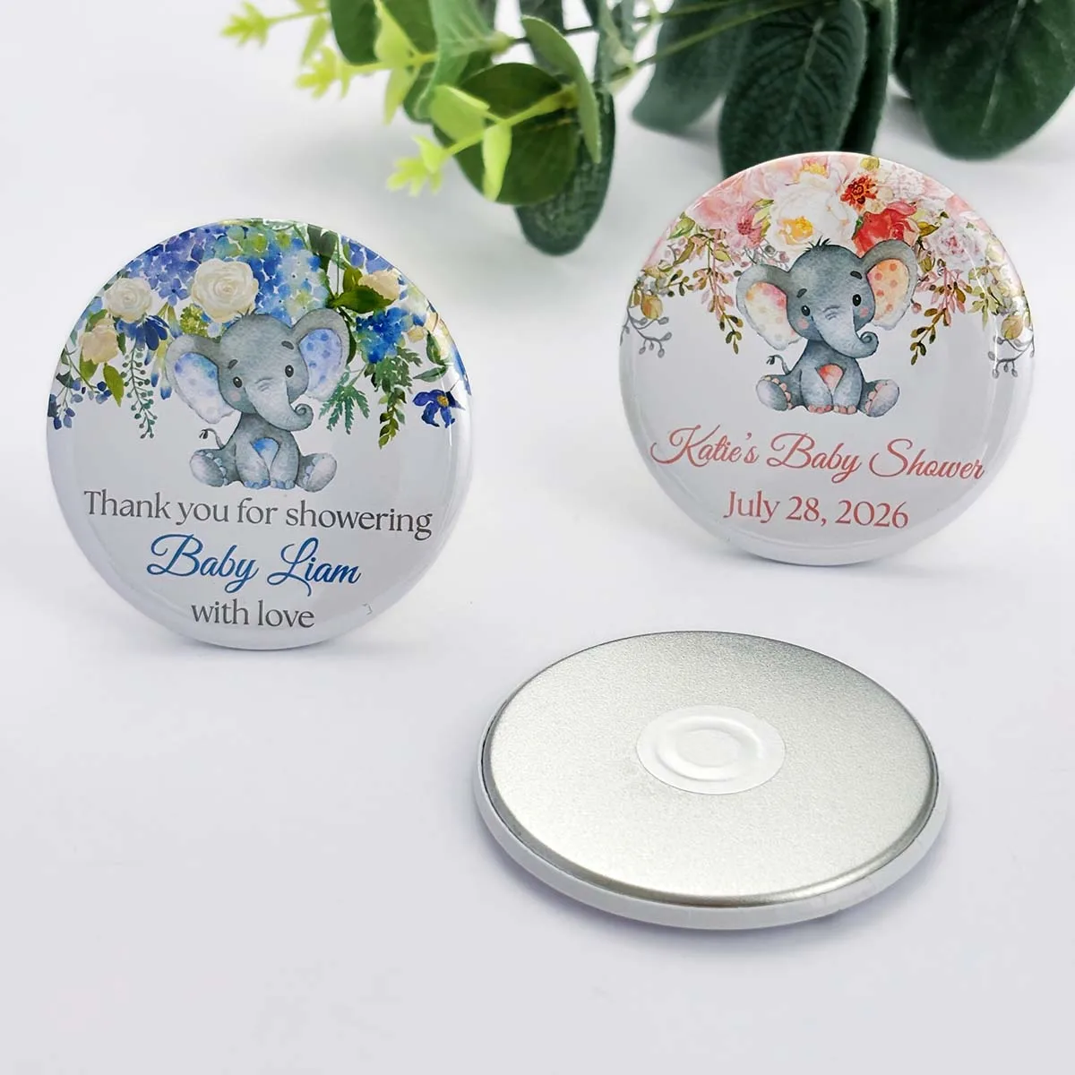 Baptism Souvenirs Baby Shower Party Favors Personalized Baby Elephant Fridge Magnets Girl Boy First Birthday Gifts for Guests - Image 4