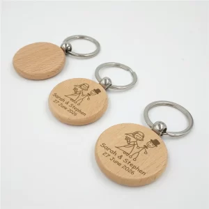 Wedding Souvenirs Personalized Wooden Keychains Wedding Favors for Guests Personalised Wooden Key Rings Wedding Guest Gifts