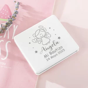 Baptism Souvenirs Personalized Compact Makeup Mirrors Baby Shower Party Favors Christening Guest Gifts