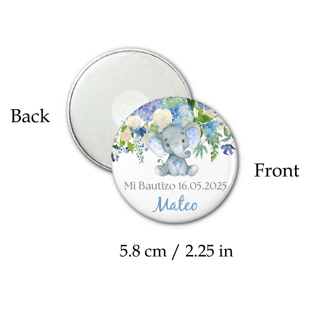Baptism Souvenirs Baby Shower Party Favors Personalized Baby Elephant Fridge Magnets Girl Boy First Birthday Gifts for Guests - Image 6