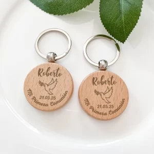 Communion Souvenirs Personalized Wooden Keychains First Communion Party Favors