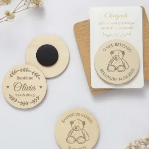 Baptism Party Favors Personalized Fridge Magnets Christening Favors Baptism Souvenirs Gifts for Guests Customized Wooden Magnets