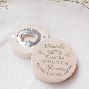 Communion Gifts for Guests Personalized Communion Favors Custom Wooden Magnet Bottle Openers