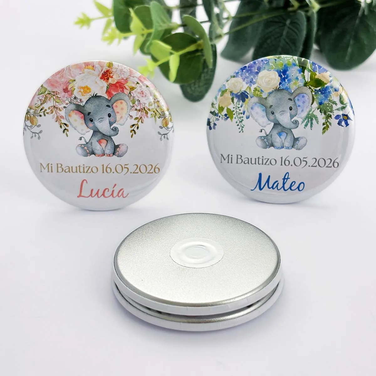 Baptism Souvenirs Baby Shower Party Favors Personalized Baby Elephant Fridge Magnets Girl Boy First Birthday Gifts for Guests - Image 5